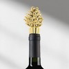 Unique Bargains Textured Christmas Tree Bottle Stopper Zinc Alloy TPR Gold Tone Black 1 Pc - 2 of 3