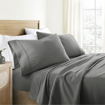 100% Cotton Flannel Sheets,  4PC Super Soft Bed Sheets, Easy Care,  Solid Color - Becky Cameron