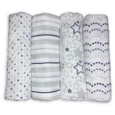 gray swaddle blanket