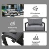 YOOCOZZ Outdoor Weatherproof Curved Steel Multi-Seat Sofa Set with Coffee Table - 4 of 4