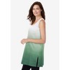 Woman Within Plus Size Longer-Length Dip-Dye Sleeveless Tunic - 4 of 4