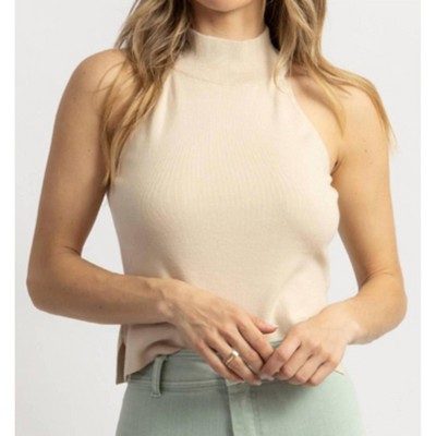 Women's ADELE TURTLENECK KNIT TANK - CRESCENT