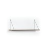 FONTOI Storage Shelves Wall Mounted, Hanging Metal Bracket Single Shelf for Living Room Hallways, White, 28"*10"*7" - 4 of 4
