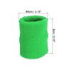 Unique Bargains Cotton Terry Cloth Tennis Basketball Working Out Running Wicking Air Permeable Sports Sweatbands 48 Pcs - 2 of 4