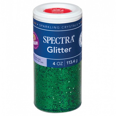Spectra Glitter, Green, 4 oz., 1 Jar (Pack of 6)