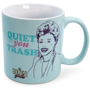 Silver Buffalo The Golden Girls "Quiet You Trash" Ceramic Mug | Holds 20 Ounces - 1 of 4