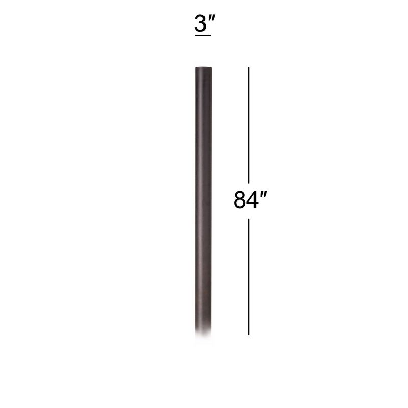 John Timberland Outdoor Post Light Pole Bronze Direct Burial 84" for Exterior Barn Deck House Porch Yard Patio Outside Garage Front Door Garden Home, 3 of 4