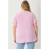 Women's V Neck Relaxed Fit Knit Top - entro - 4 of 4