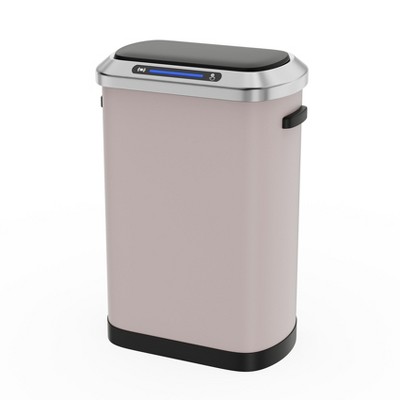 Dolonm 50L Smart Sensor Trash Can - Automatic Motion-Activated Lid, Stainless Steel, Hands-Free, Silent Closing