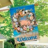 Driftwood Wreath Summer House Flag Nautical 28" x 40" Briarwood Lane - 4 of 4