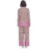 Casual Nights Women's Long Sleeve Rayon Button Down Pajama Set - 3 of 4