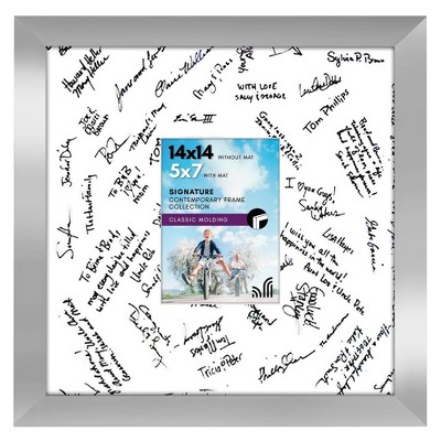Americanflat 14x14 Wedding Picture Frame with shatter-resistant glass - Available in a variety of Colors