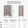 Kumasinova 3 Pcs Premium ABS Luggage Set,Hardshell Luggages with Spinner Wheels&TSA Lock,Airline-Approved Travel Luggage,20/24/28" - 3 of 4