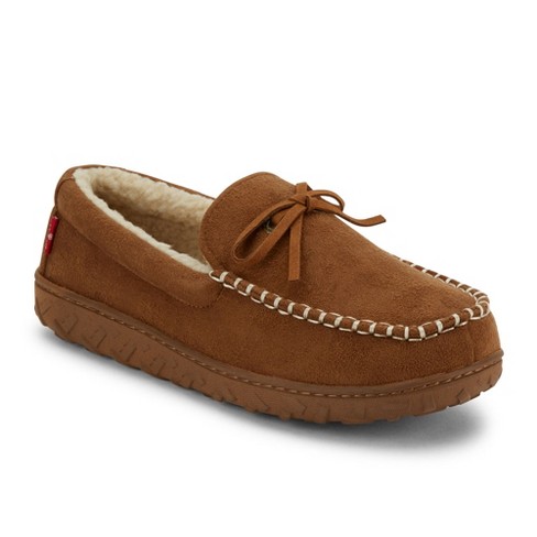 Levi's Mens Kameron Microsuede Moccasin House Shoe Slippers, Tan, Size Xxl  : Target
