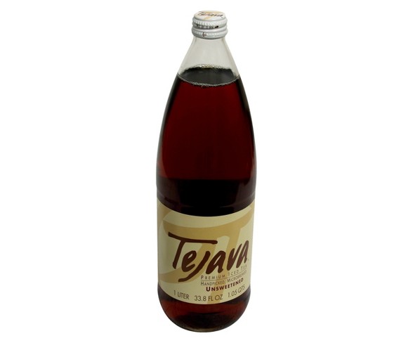 Tejava Unsweetened Premium Iced Tea - 33.8 fl oz Glass Bottle
