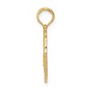 Black Bow Jewelry 14k Yellow Gold 16mm Golf Themed Pendant - 2 of 4