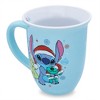 Silver Buffalo Disney Lilo & Stitch "Season's Greetings" Wide Rim Ceramic Mug | Holds 16 Ounces - 3 of 4