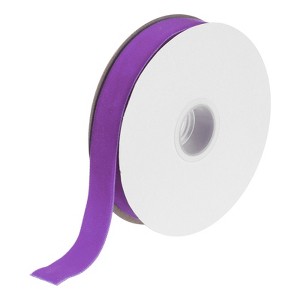 Unique Bargains Soft Single Face Spool Silky Velvet Ribbon for Bouquets DIY Crafts - 1 of 3