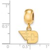 Black Bow Jewelry 14k Yellow Gold Plated Sterling Silver Dayton Flyers NCAA Bead Charm - 2 of 3