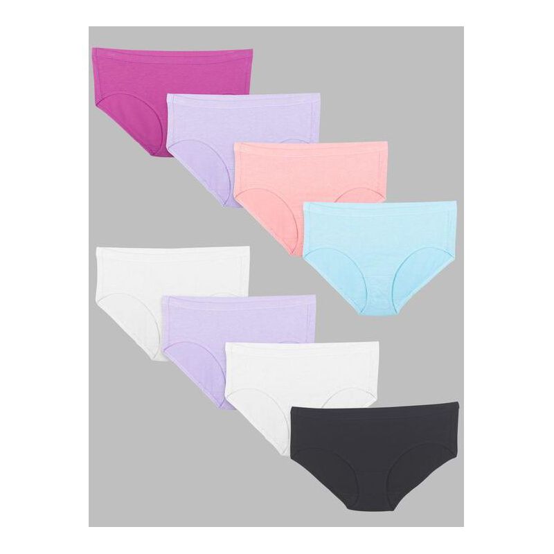 Fruit Of The Loom 8 Pack Women's Breathable Cotton Mesh Hipster Panty - Assorted, 1 of 4