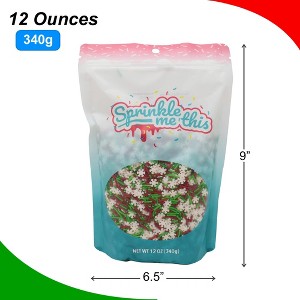 Sprinkle Me This – Jimmies and Snowflakes – Holiday Sprinkle Blend with Red & Green Jimmies and Snowflakes - 1 of 4
