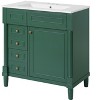 YOOCOZZ 30" Freestanding Bathroom Vanity with Sink,Soft-Closing Door and 2 Drawers - 2 of 4