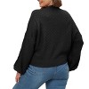 Clearlove Womens Oversized Sweater Crewneck Long Sleeve Fuzzy Knit Chunky Warm Pullover Sweaters Top Winter Trendy Outfit - 2 of 4