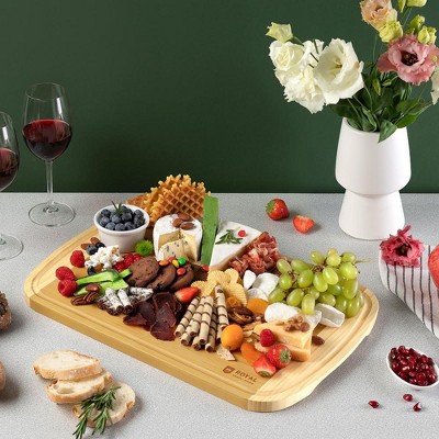 Royal Craft XL Bamboo Wood Cutting and Serving Board