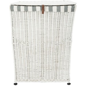 Trotter Laundry Basket - HAC6002 - White - Safavieh - 1 of 4