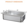 6-Piece Stainless Steel Hotel Pan Set – Commercial Grade Buffet & Food Storage Pans for Catering & Restaurant Use - 3 of 4