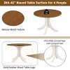 Mid-Century Solid Wood 42" Round Dining Table for Small Places,Living Room,Dining Room-Tanpinhause - 4 of 4