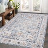 Area Rugs for Living Room Bedroom Non Slip Machine Washable Soft Vintage Rugs Low Pile Retro Floral Accent  Rug - 4 of 4