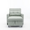 CAVINAS 3 in 1 Chair Bed Sleeper for Adults, Modern Futon Sofa Bed, Pull-out Convertible Couch for Living Room - 3 of 4