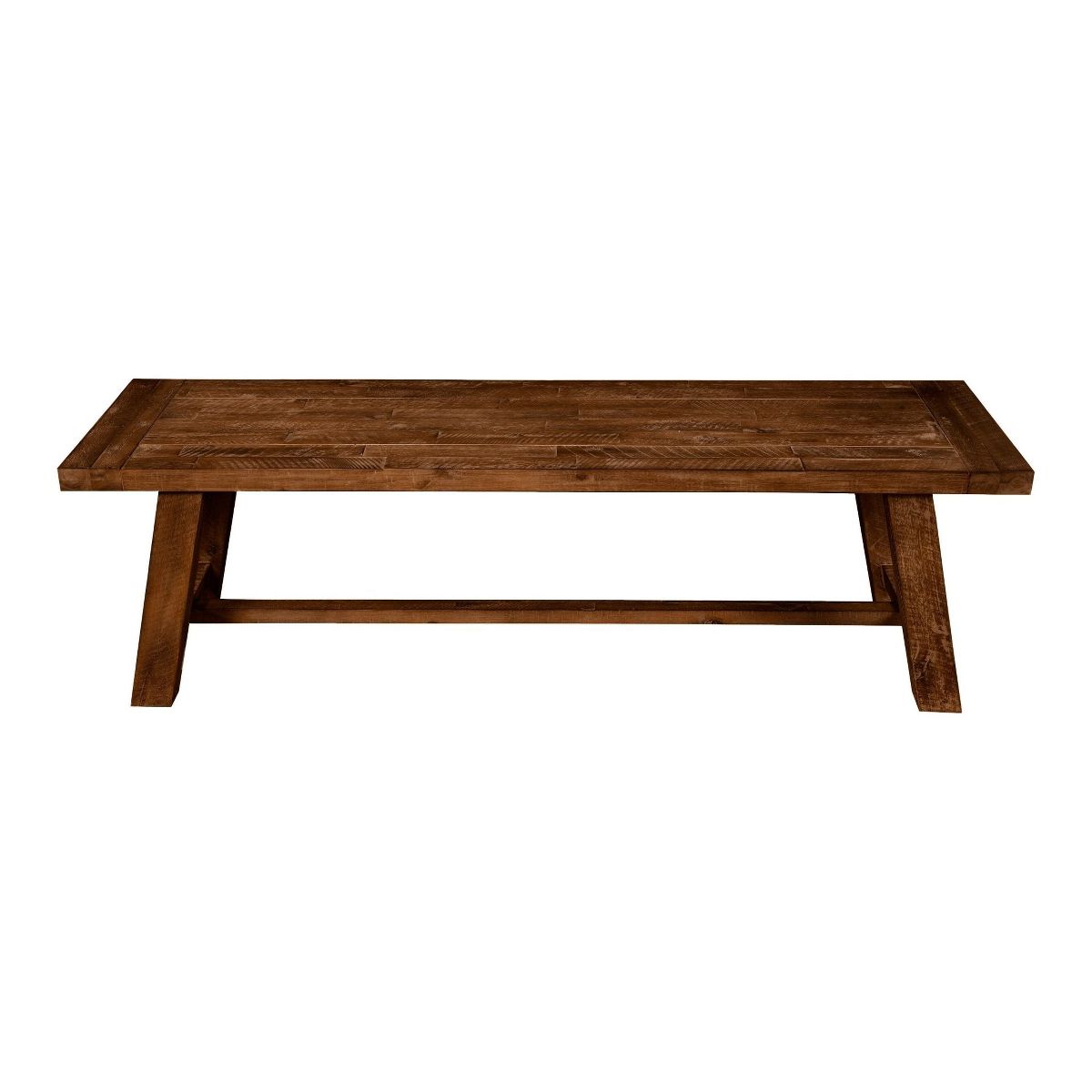 Newberry Dining Bench in Medium Brown | Alpine - thumbnail 2