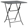 vidaXL Patio Dining Set 5 Piece Garden Dining Set with Patio Table and Chairs Outdoor Dining Set Folding Chair Expanded Metal Mesh Anthracite - 3 of 4