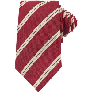 INSPIRE CHIC Men's Stripe Self-Tied Skinny Silk Slim Necktie for Graduation Wedding Party Uniforms 1Pc - 1 of 4