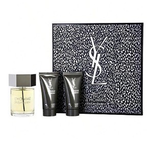 Ysl L Homme 3 Pc Set Men Edt Spray 3.3, Shower Gel 1.6,  After Shave Balm 1.6 Oz - 1 of 1
