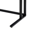 GlasFlength Desks Metal Frame Rustic Computer Desk Gaming Desk Home Office Desk Simple Design for Small Spaces, Black, 47"*24"*30" - 4 of 4