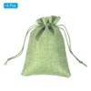 Unique Bargains Cotton Linen Bank Coin Change Bag with Drawstring 6 Pcs - 3 of 4