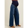 Pinkblush Navy Blue Super Wide Leg Maternity Jeans - 4 of 4