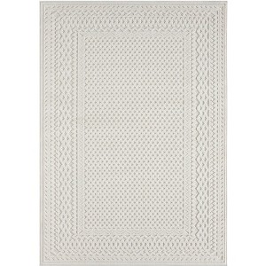 Obeetee Nimes Textured Border Power Loomed Contemporary Indoor/Outdoor Area Rug - 1 of 1
