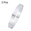 Unique Bargains Stainless Steel Non-Stick Perforated Baking Dessert Round Cake Ring 3 Pcs - 3 of 4
