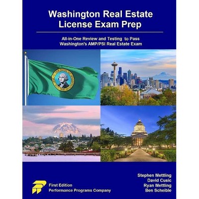 Washington Real Estate License Exam Prep - by  David Cusic & Ryan Mettling & Ben Scheible (Paperback)