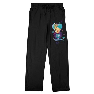 Scooby Doo Valentine's Day Love Men's Black Graphic Sleep Pants - 1 of 4