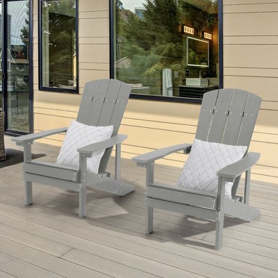 Sonkuki  2-Pack Recycled Plastic Wood Adirondack Chair