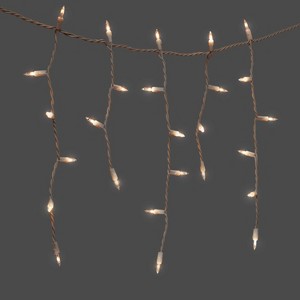 300ct Incandescent Mini Christmas Icicle Lights with White Wire - Wondershop™ - 1 of 4
