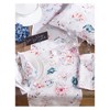 White Primavera Printed Floral Design Table Runner (16"x72") - Saro Lifestyle: Botanical Linen Dresser Runner, Machine Washable - 4 of 4