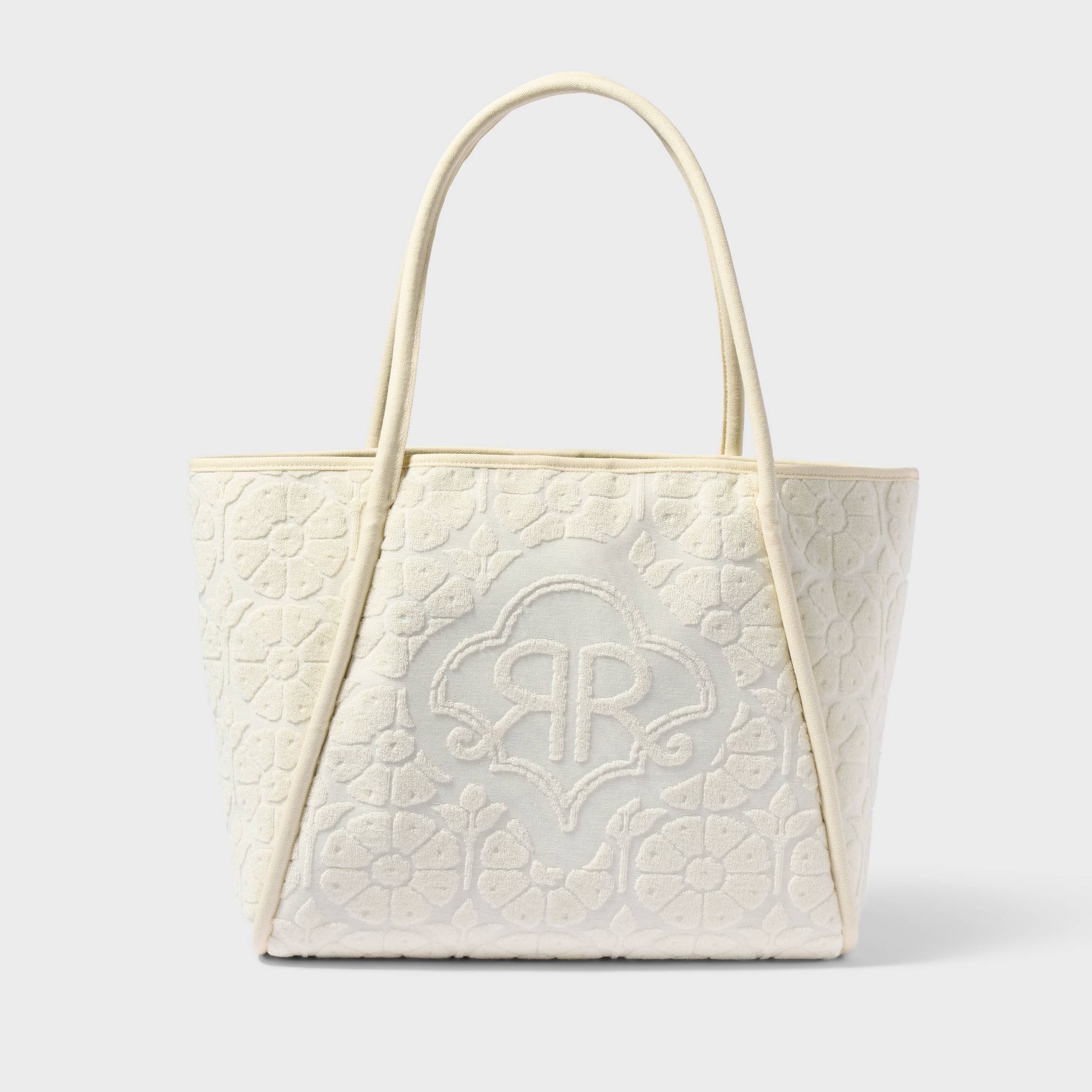 Daisy Floral Large Terry Beach Tote Bag Cream - Roller Rabbit x Target