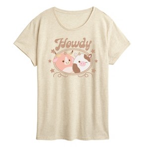 Women's - Squishmallows - Howdy Cows Short Sleeve Graphic T-Shirt - 1 of 4
