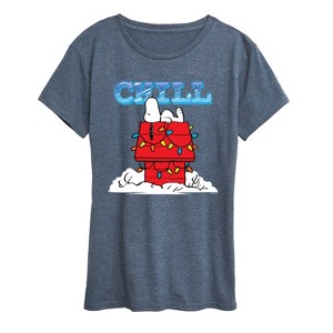 Women's - Peanuts - Snoopy Chill Short Sleeve Graphic T-Shirt - 1 of 4